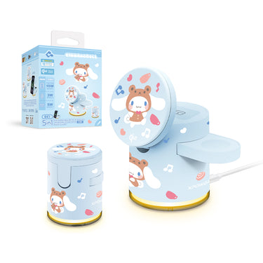 (預售產品)(第二代CN2)XPower x Sanrio Cinnamoroll GE1 Qi2迷你掌心5合1 MagCharge 15W磁吸無線充電座