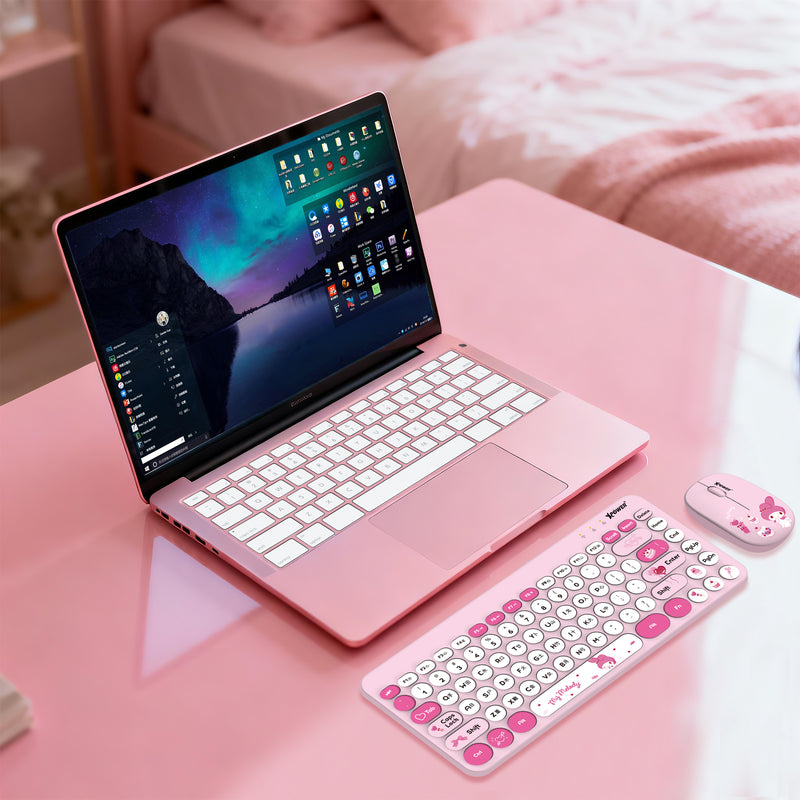 (預售產品)XPower x Sanrio My Melody KB9 2合1 2.4G 無線鍵盤滑鼠套裝