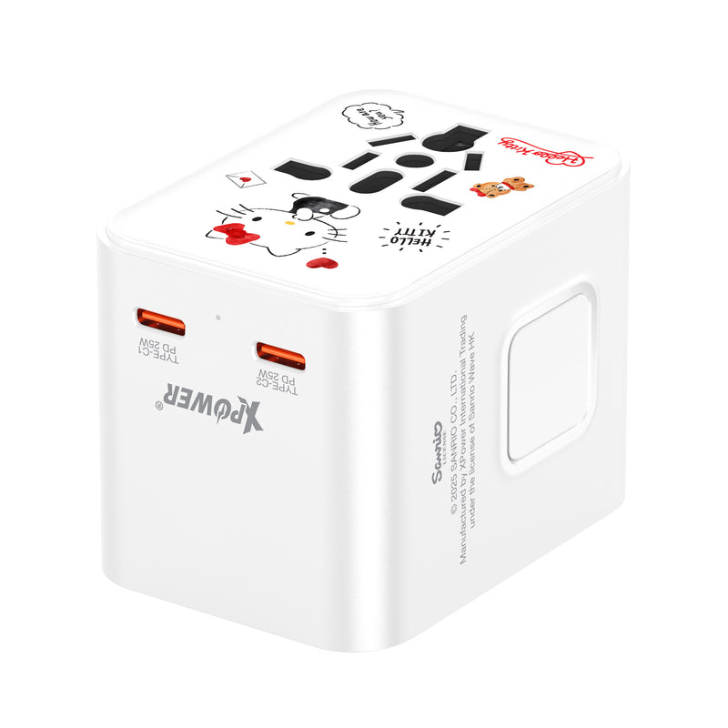 XPower x Sanrio Hello Kitty TA3B 25W 4输出 PD3.0/PPS旅行充电器