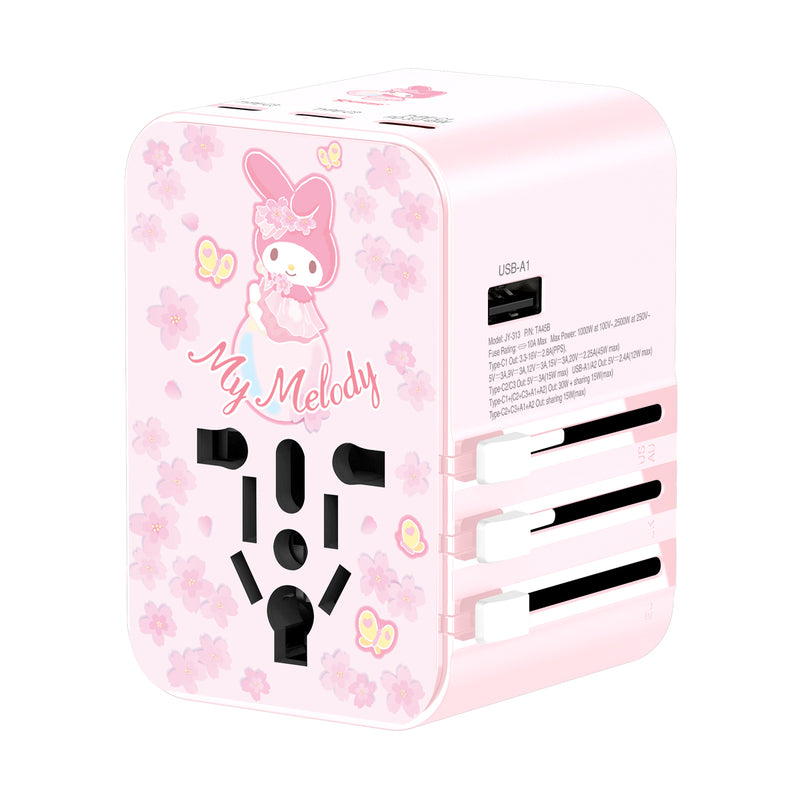 XPower x Sanrio My Melody TA45B 45W 6输出 PD3.0/PPS快充旅行充电器(mm2)