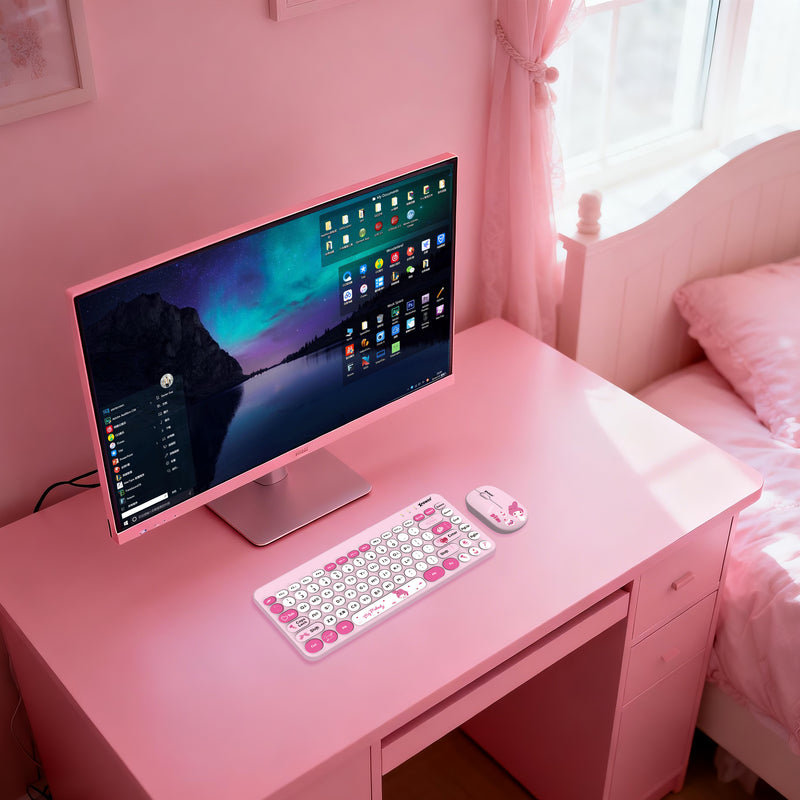 (預售產品)XPower x Sanrio My Melody KB9 2合1 2.4G 無線鍵盤滑鼠套裝
