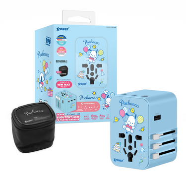 XPower x Sanrio Pochacco TA45B 45W 6輸出 PD3.0/PPS快充旅行充電器