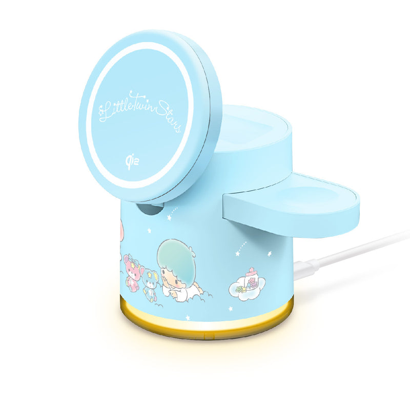 XPower x Sanrio Little Twin Stars GE1 Qi2迷你掌心5合1 MagCharge 15W磁吸无线充电座