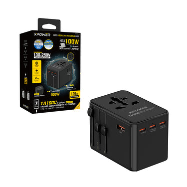 XPOWER TA100C 7輸出 PD 100W Gan旅行充電器