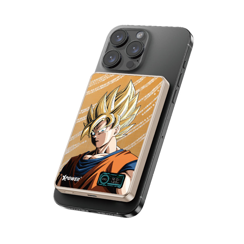 (3C可追溯二維碼)XPower x 龍珠Z MagDigita² 彩屏顯示鋁合金外殼 10000mAh PD3.0+QI2磁吸移動電源 (悟空) MDT2