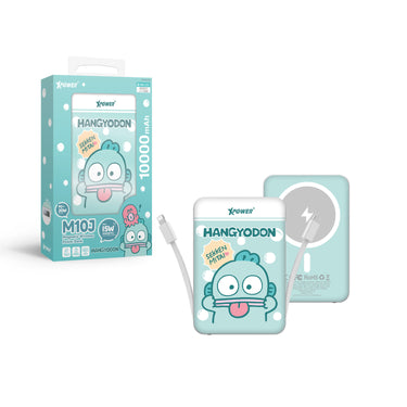 XPower x Sanrio HANGYODON M10J 10000mAh 5合1磁吸無線快充移動電源