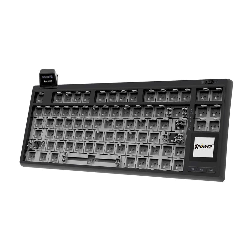 XPower Orcus - DIY KIT三模热插拔可换轴机械键盘DIY套件连双显示屏