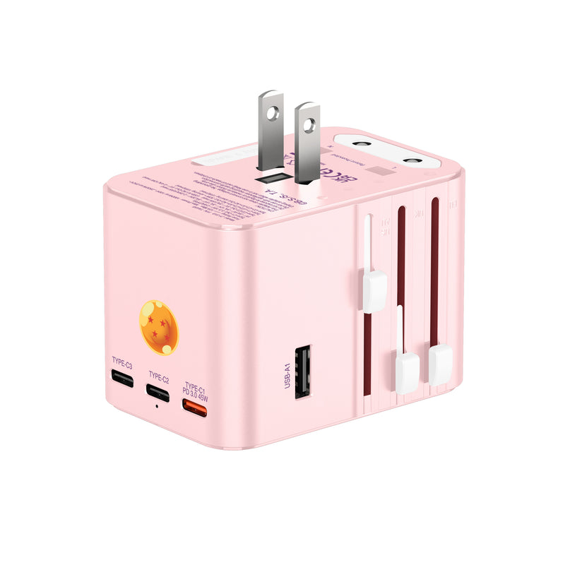 XPower x 龙珠Z TA45B 45W 6输出 PD3.0/PPS快充旅行充电器 (布欧)