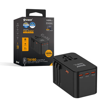 XPower TA160 160W 5輸出 PD 3.1/PPS Gan旅行充電器