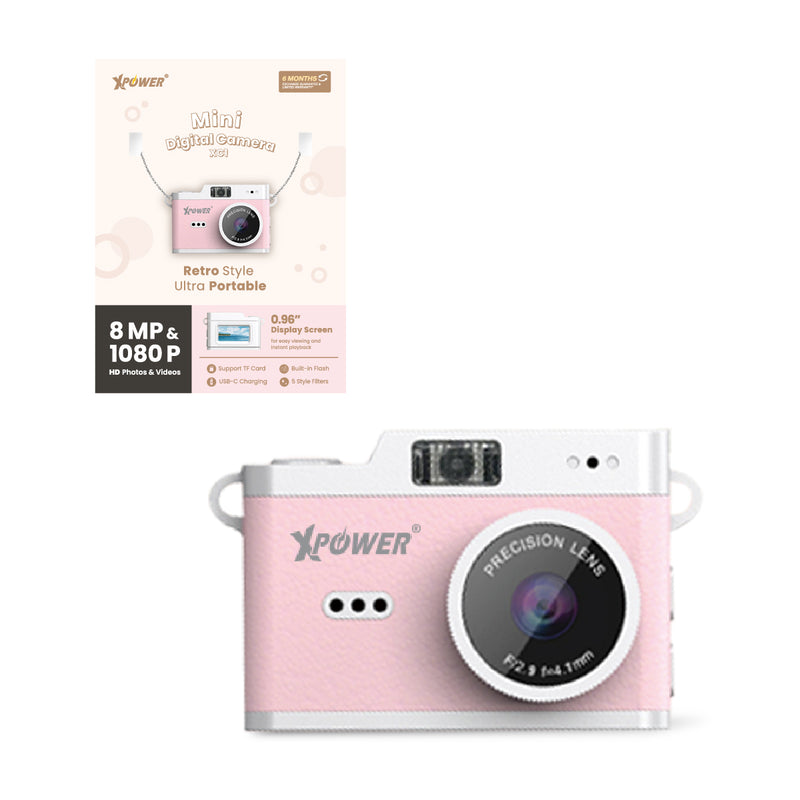 XPower XC-1 迷你數碼相機 XC1 (0.96寸顯示屏 不妨礙拍攝美照)