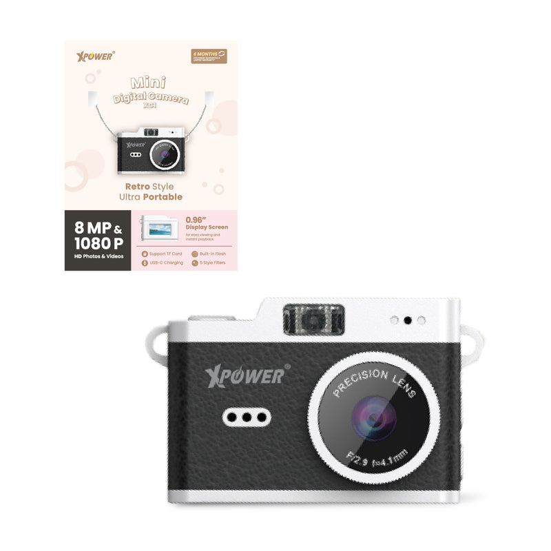 XPower XC-1 迷你數碼相機 XC1 (0.96寸顯示屏 不妨礙拍攝美照)