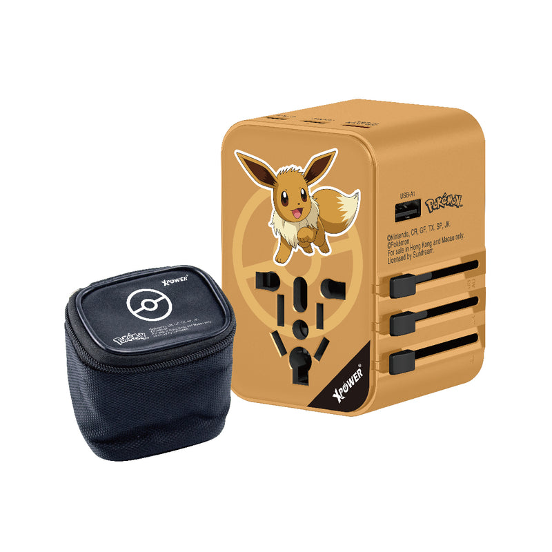 Pokémon 伊布 TA45B 45W 6输出 PD3.0/PPS快充旅行充电器 Pokemon