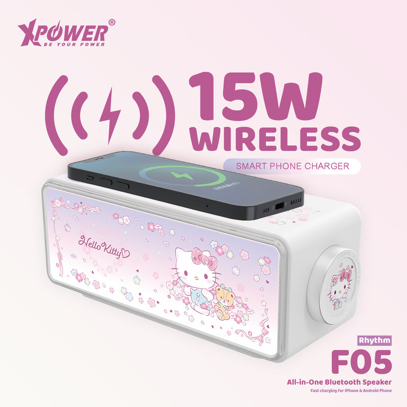 (預售產品)XPower x Sanrio Hello Kitty Rhythm F05 無線藍牙喇叭小夜燈