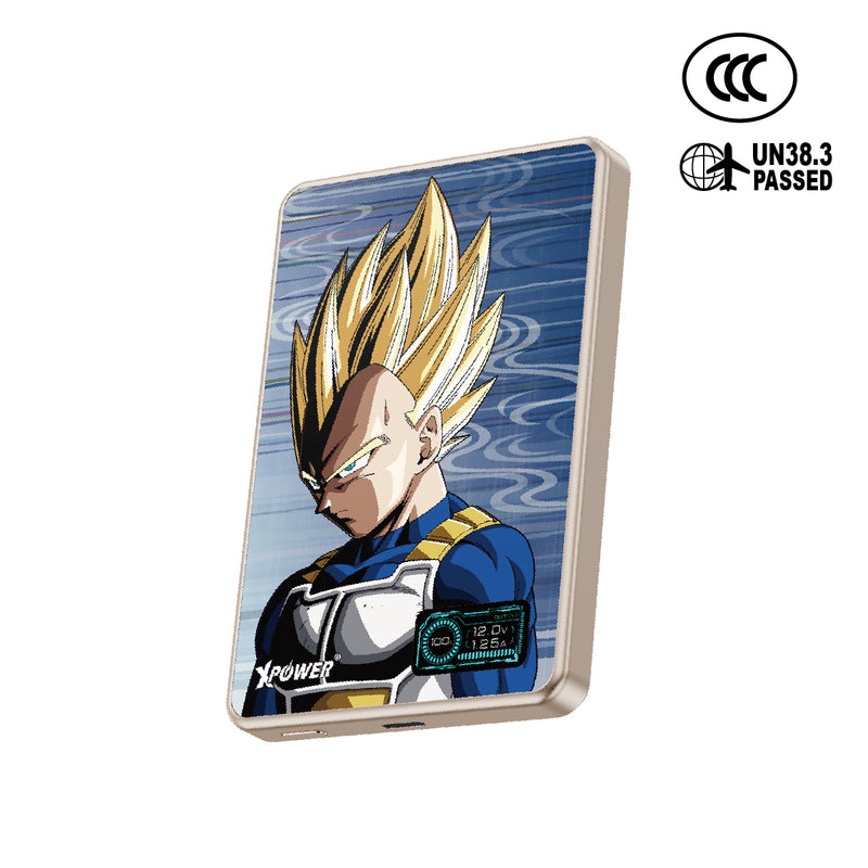 (3C可追溯二維碼)XPower x 龍珠Z MagDigita² 彩屏顯示鋁合金外殼 10000mAh PD3.0+QI2磁吸移動電源 (比達) MDT2 (圖案會甩色)