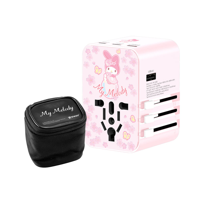XPower x Sanrio My Melody TA45B 45W 6输出 PD3.0/PPS快充旅行充电器(mm2)