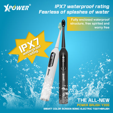 (隨機顏色) XPower 全新一代 Power Brush Y20S 智能彩屏聲波電動牙刷