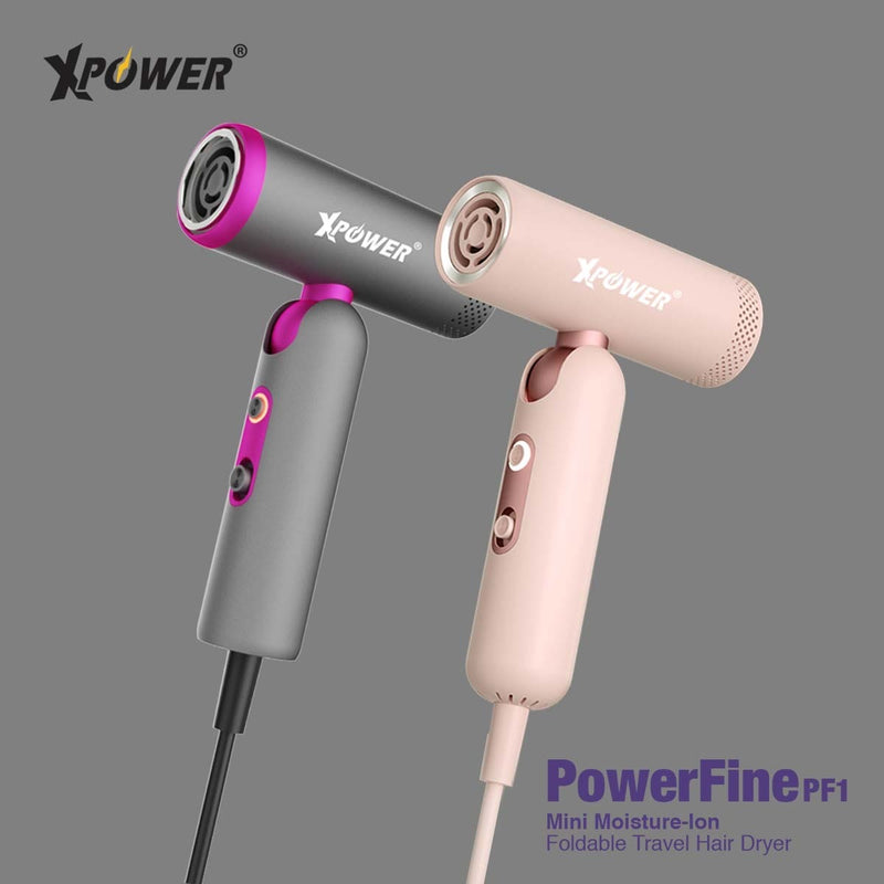 XPower POWERFINE PF1 极致轻巧可折叠100-240V负离子护发旅行风筒