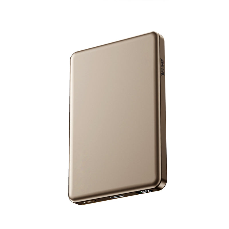 (3C可追溯二維碼)XPower M10K 3合1鋁合金數顯 10000mAh PD3.0+磁吸無線外置充電器