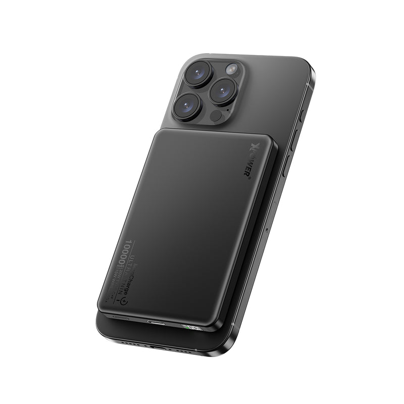 (3C可追溯二維碼)XPower M10K 3合1鋁合金數顯 10000mAh PD3.0+磁吸無線外置充電器