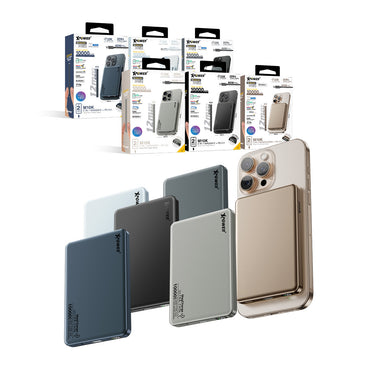 (3C可追溯二維碼)XPower M10K 3合1鋁合金數顯 10000mAh PD3.0+磁吸無線外置充電器