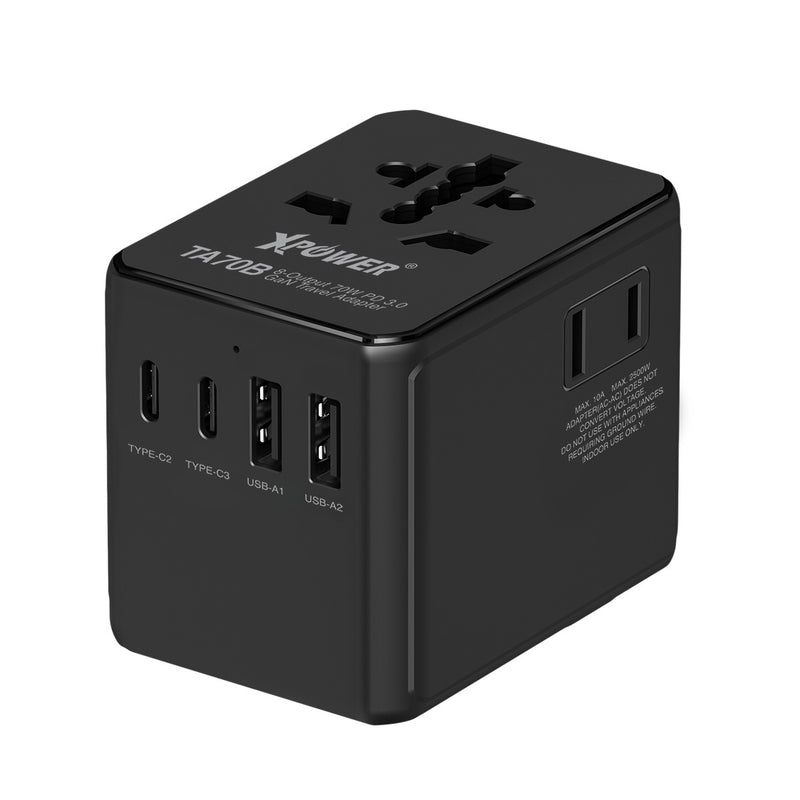 XPower TA70B 8輸出 PD/PPS 70W Gan旅行充電器