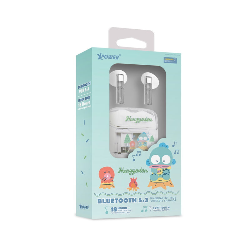 XPower x Sanrio Hangyodon BSE10 透明真无线蓝牙5.3蓝牙耳机
