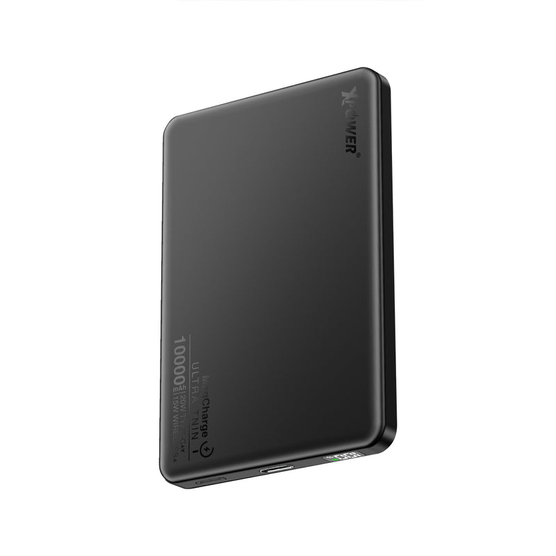 (3C可追溯二維碼)XPower M10K 3合1鋁合金數顯 10000mAh PD3.0+磁吸無線外置充電器