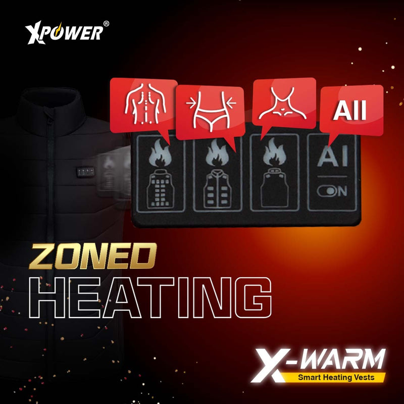 XPower X-Warm 智能發熱防寒背心 ( 長按5秒開機)