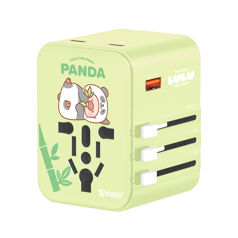 (送收藏卡)XPower x 罐頭豬LuLu🐷TA3B 25W 4輸出PD3.0/PPS旅行充電器 -L2