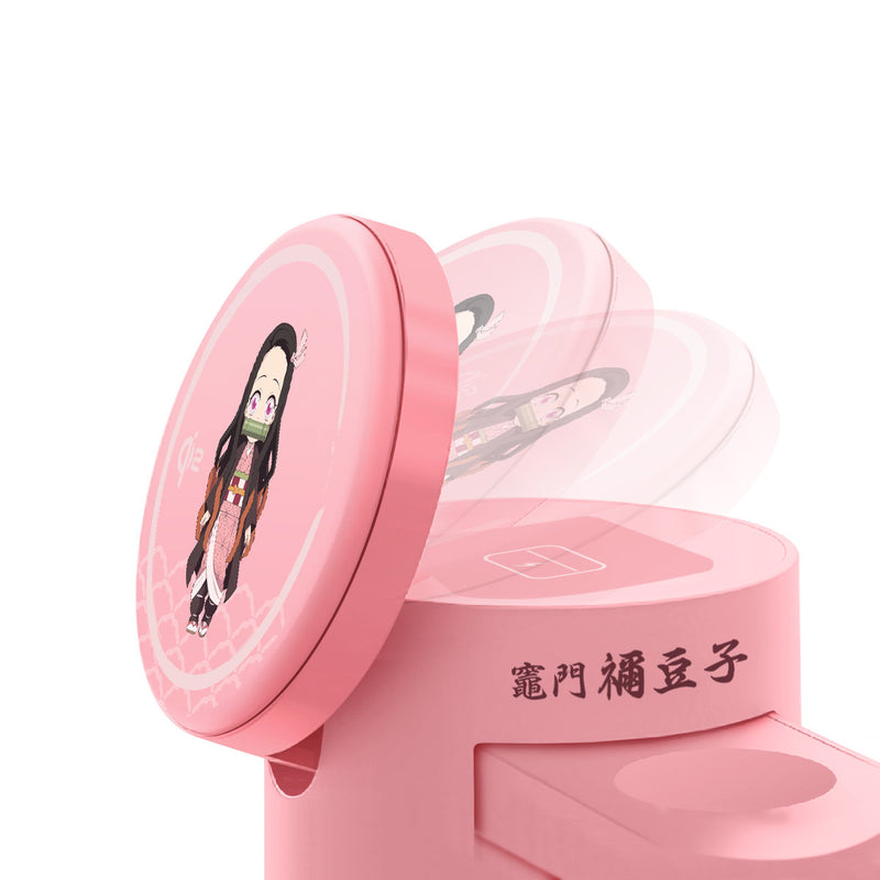 XPower x 鬼滅之刃 GE1 Qi2迷你掌心5合1 MagCharge 15W磁吸無線充電座
