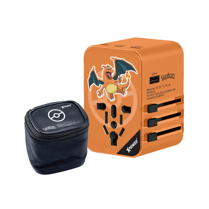 XPower x Pokémon Charizard TA45B 45W 6-Output PD3.0/PPS Fast Charge Travel Charger Pokemon