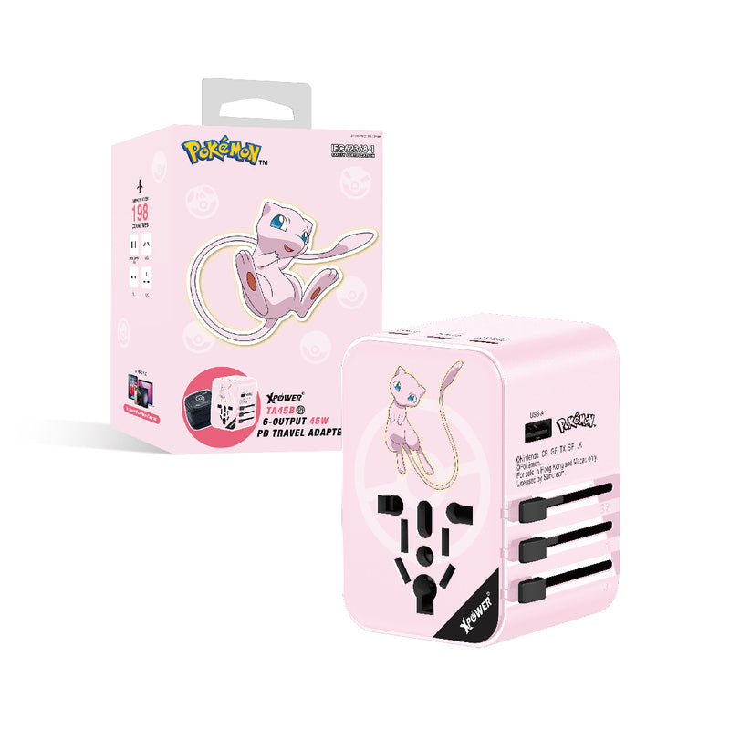 Pokémon Dream TA45B 45W 6-Output PD3.0/PPS Fast Charging Travel Charger Pokemon