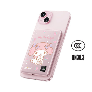 (3C可追溯二維碼)XPower x Sanrio My Melody  3合1磁吸+PD3.0 5000mAh鋁合金移動電源 (M5K)