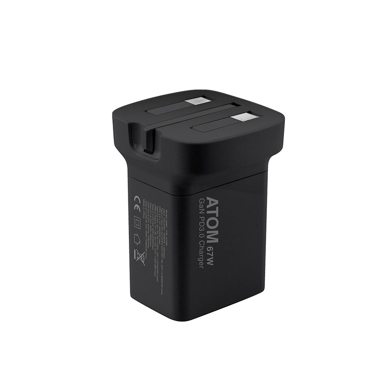 XPower ATOM 67W PD3.0/PPS/QC 迷你摺腳快充GaN充電器