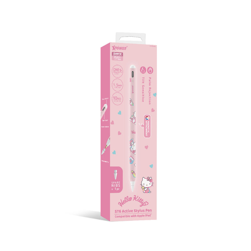 XPower x Sanrio Hello Kitty ST6磁吸主动式触控笔 (Apple iPad专用)st6-hk1