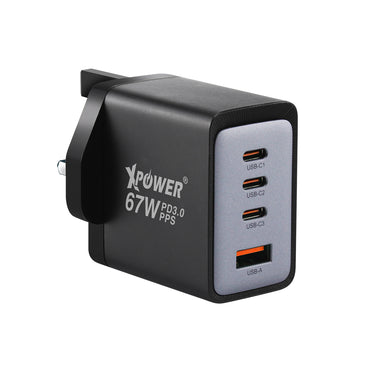 XPower GW67 67W PD3.0/PPS/SCP插牆GaN充電器