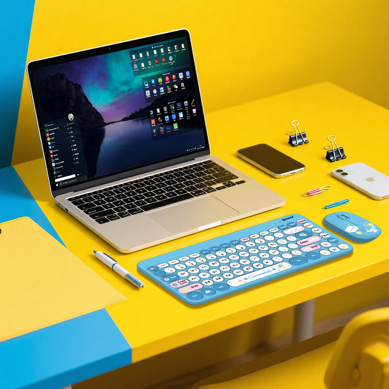(预售产品)XPower x Sanrio Cinnamoroll KB9 2合1 2.4G 无线键盘鼠标套装