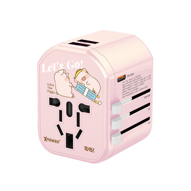 XPower x 罐頭豬LuLu🐷 TA3 20W TYPE-C快充旅行充電轉插
