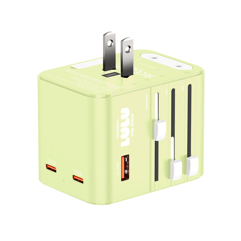 (送收藏卡)XPower x 罐頭豬LuLu🐷TA3B 25W 4輸出PD3.0/PPS旅行充電器 -L2