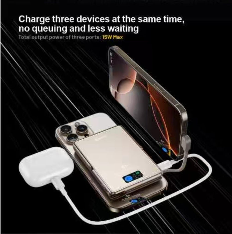(3C可追溯二維碼)XPower M1 Ultra半固態3C版TFT 彩屏顯示 QI2 Magcharge 10000mAh磁吸行動電源