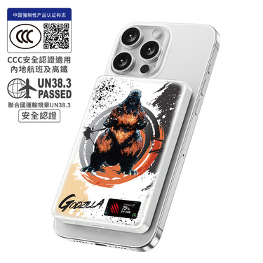 (預售產品)(3C可追溯二維碼)XPower x Godzilla MagDiaita2 (MDT2) 第二代彩屏顯示鋁合金 10000mAh 磁吸行動電源 (Red)