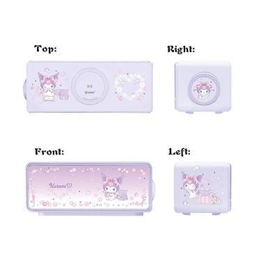 (預售產品)XPower x Sanrio Kuromi Rhythm F05 無線藍牙喇叭小夜燈