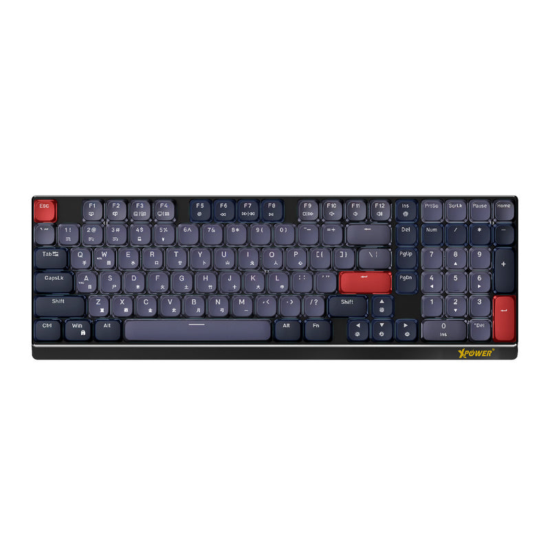 XPower CHARON 98键 三模式无线矮轴机械键盘