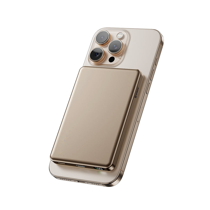 (3C可追溯二維碼)XPower M10K 3合1鋁合金數顯 10000mAh PD3.0+磁吸無線外置充電器