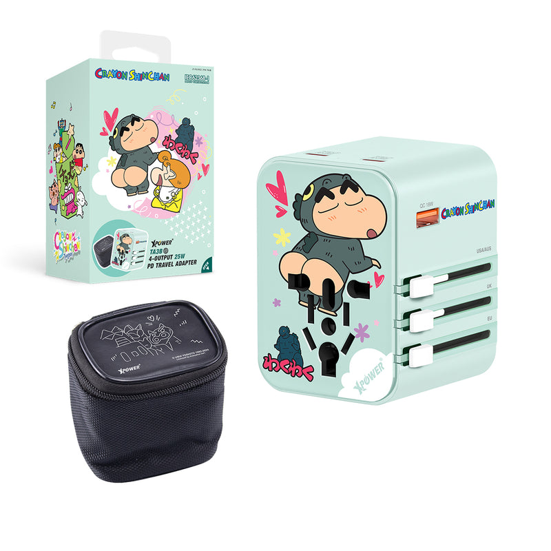 XPower x 蜡笔小新 TA3B 25W 4输出PD3.0/PPS旅行充电器