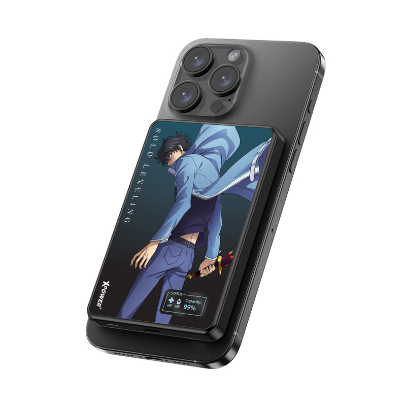 (3C認證)(成振宇)XPower x 我獨自升級MagDigita2 第2代 彩屏顯示 鋁合金 10000mAh PD3.0+QI2 磁吸移動電源 MDT2-sl1