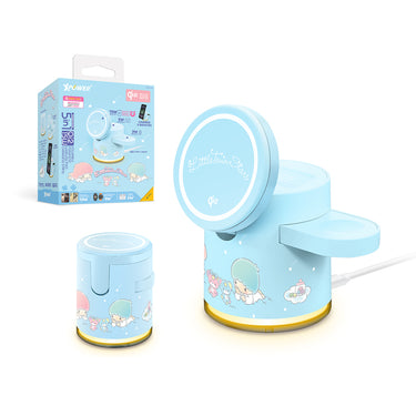 XPower x Sanrio Little Twin Stars GE1 Qi2迷你掌心5合1 MagCharge 15W磁吸無線充電座