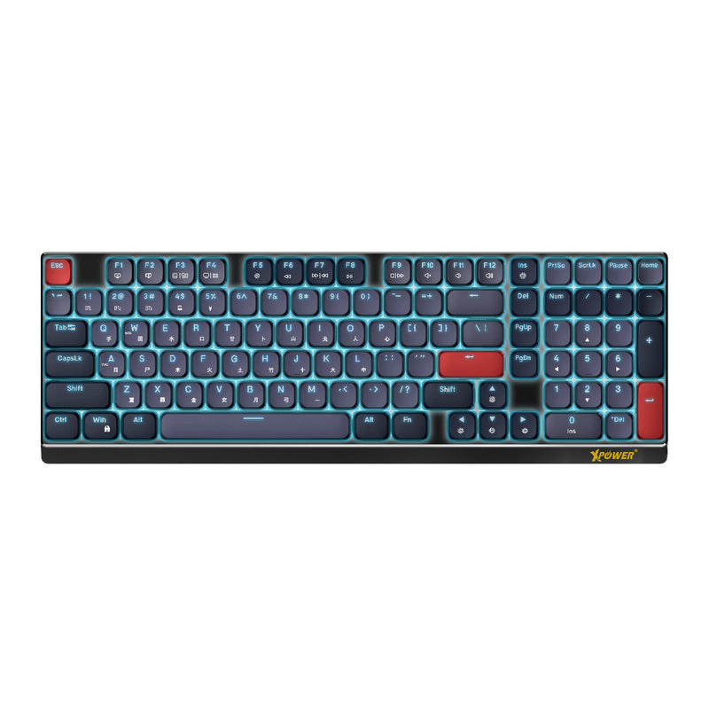 XPower CHARON 98键 三模式无线矮轴机械键盘