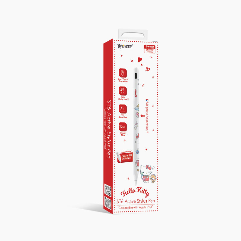 XPower x Sanrio Hello Kitty ST6 磁吸主动式触控笔 (iPad 专用) st6-hk2