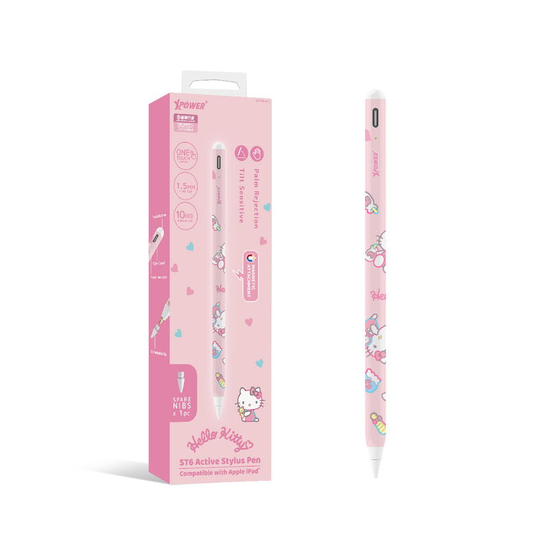 XPower x Sanrio Hello Kitty ST6磁吸主动式触控笔 (Apple iPad专用)st6-hk1